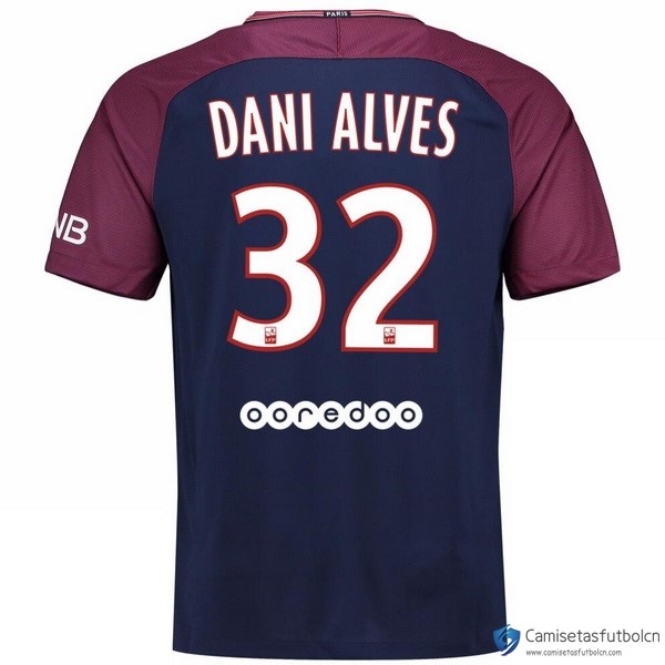 Camiseta Paris Saint Germain Primera equipo Dani Alves 2017-18